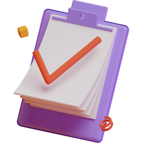 Clipboard with a check mark, shown on a knowledge card